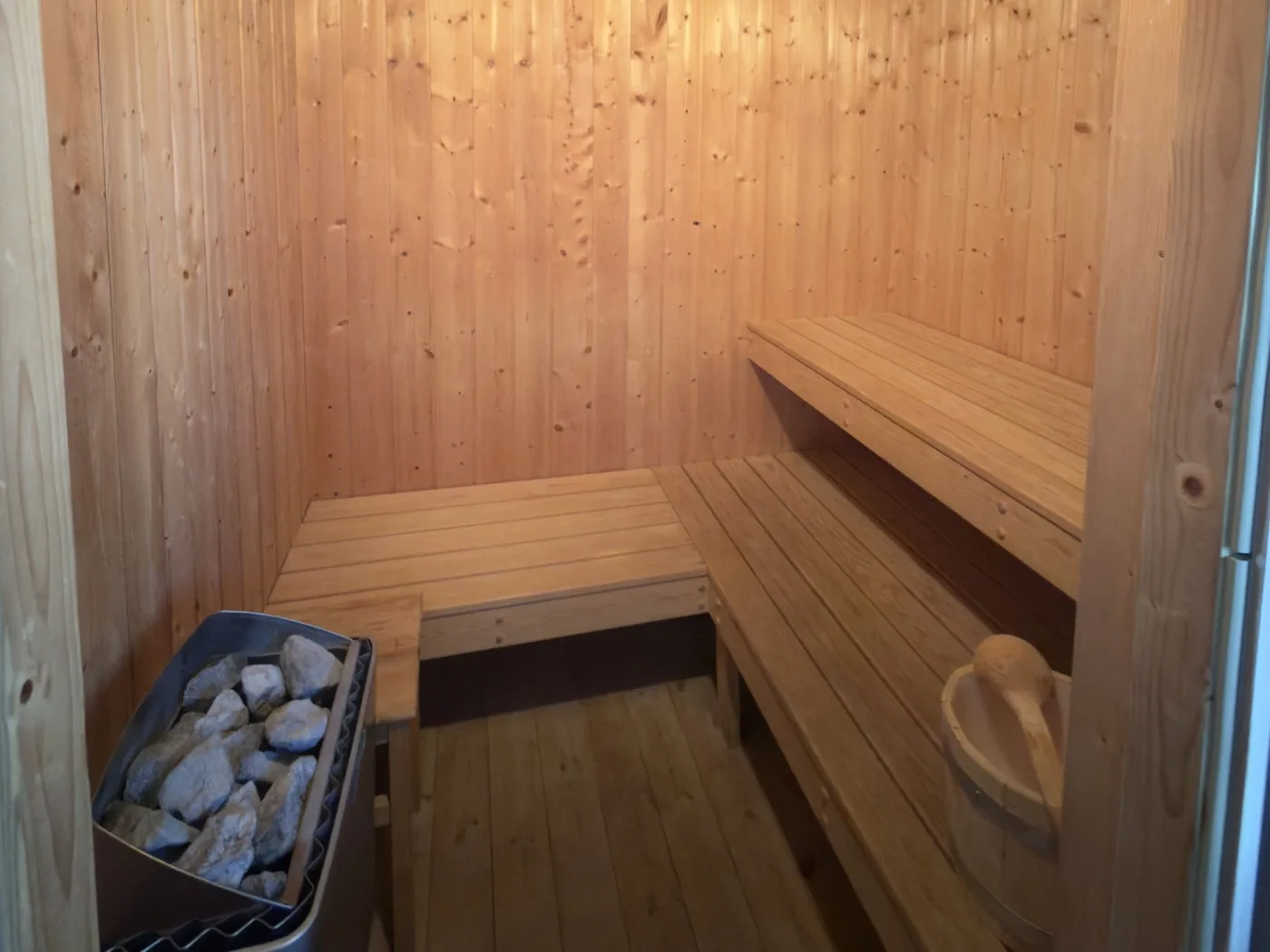 Private finnische Sauna im Fjordhaus